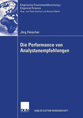 Cover image for Die Performance Von Analystenempfehlungen