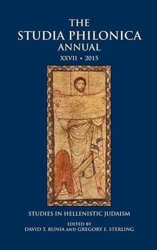 Cover image for The Studia Philonica Annual XXVII, 2015: Studies in Hellenistic Judaism