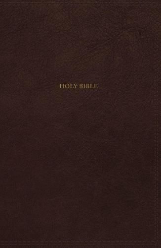 NKJV, Thinline Bible, Leathersoft, Brown, Thumb Indexed, Red Letter, Comfort Print: Holy Bible, New King James Version