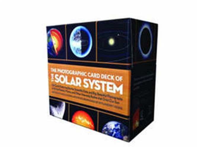 The Photographic Card Deck of the Solar System 126 Cards Featuring Stories, Scientific Data, and Big, Beautiful Photographs of All the Planets, Moons, and other Heavenly Bodies that Orbit Our Sun