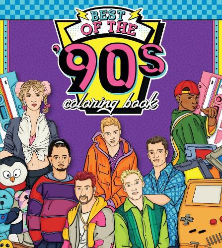 Cover image for Best of the '90s Coloring Book: Color your way through 1990s art & pop culture