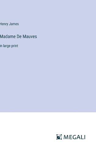 Cover image for Madame De Mauves