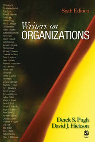 Cover image for Writers on Organizations