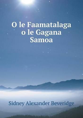 Cover image for O le Faamatalaga o le Gagana Samoa