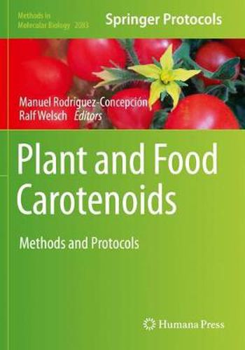 Cover image for Plant and Food Carotenoids: Methods and Protocols