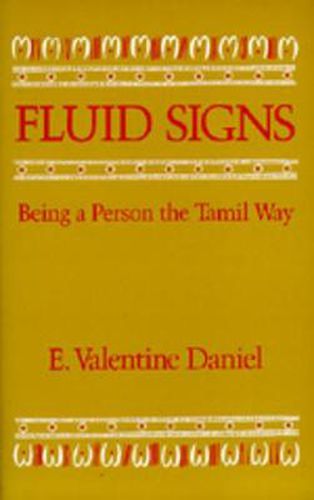 Cover image for Fluid Signs: Being a Person the Tamil Way