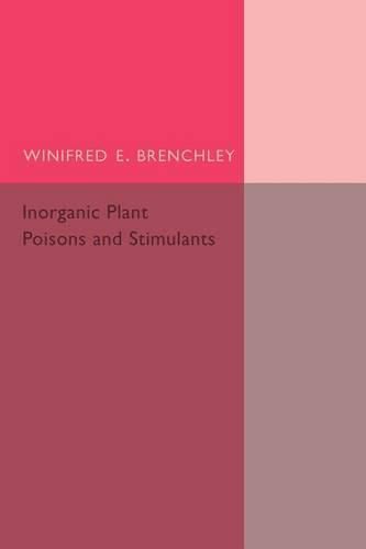 Cover image for Inorganic Plant Poisons and Stimulants