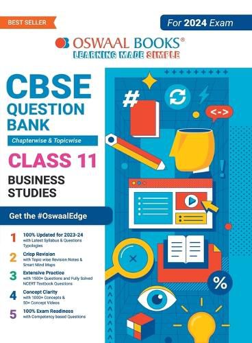 Cover image for Oswaal CBSE Chapterwise & Topicwise Question Bank Class 11 Business Studies Book (For 2023-24 Exam)