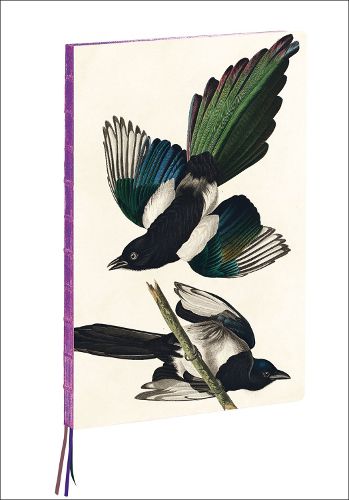 Cover image for Magpies, James Audubon A4 Notebook