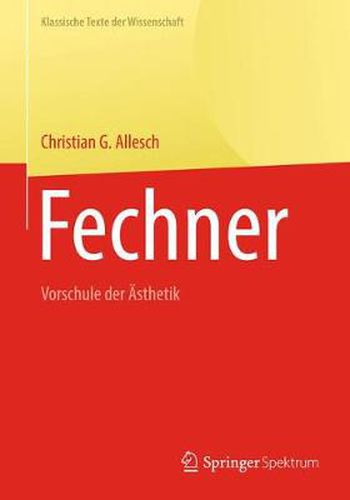 Cover image for Fechner: Vorschule der AEsthetik