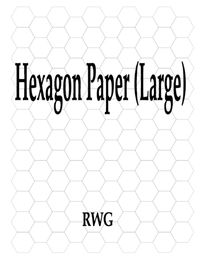 Cover image for Hexagon Paper (Large): 100 Pages 8.5 X 11