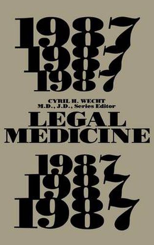 Cover image for Legal Medicine 1987