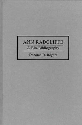 Cover image for Ann Radcliffe: A Bio-Bibliography