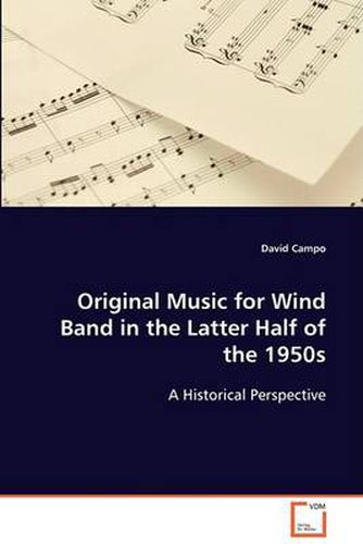 Cover image for Original Music for Wind Band in the Latter Half of the 1950s