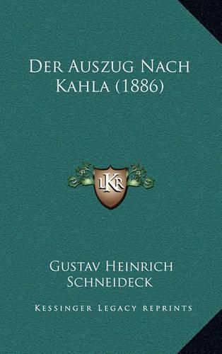 Cover image for Der Auszug Nach Kahla (1886)