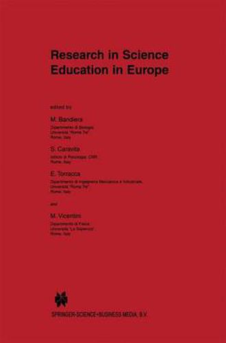 Cover image for Research in Science Education in Europe