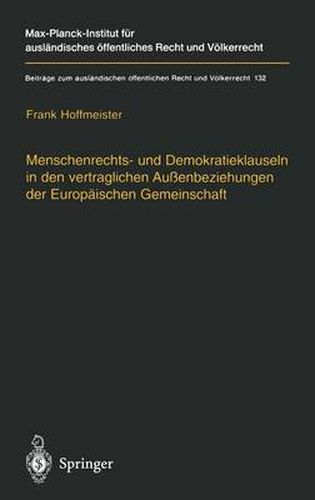 Cover image for Menschrenrechts - Und Demokratieklauseln in D