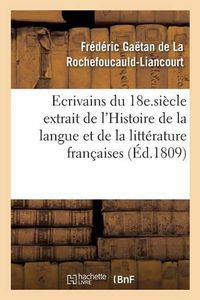 Cover image for Esprit Des Ecrivains Du 18e. Siecle Histoire de la Langue Et de la Litterature Francaises