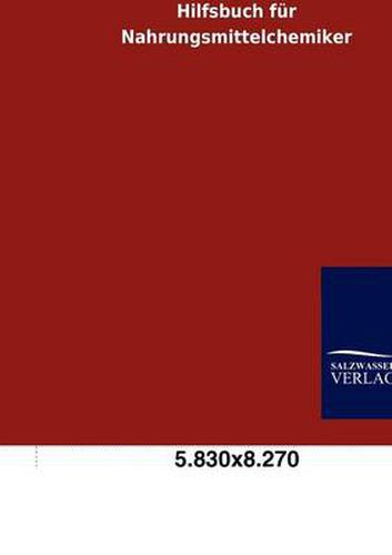 Cover image for Hilfsbuch Fur Nahrungsmittelchemiker