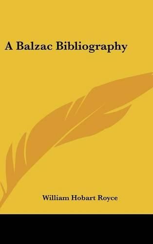 A Balzac Bibliography