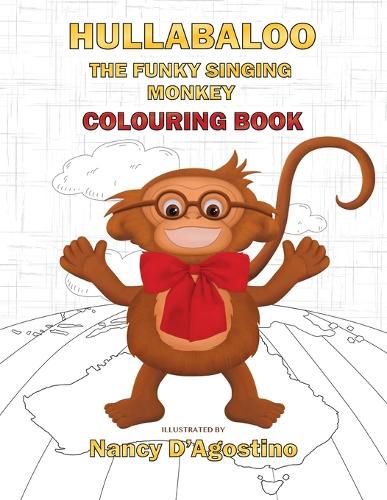 Cover image for Hullabaloo The Funky Singing Monkey Colouring Book