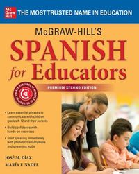 Cover image for McGraw-Hill's Spanish for Educators, Premium Second Edition