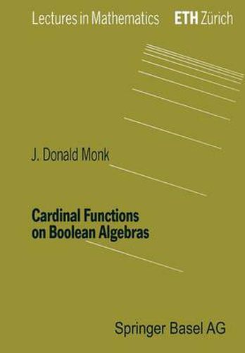 Cover image for Cardinal Functions on Boolean Algebras