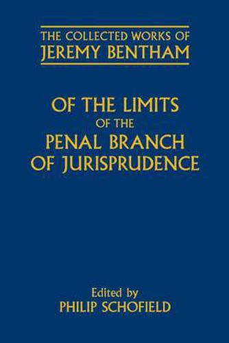 Cover image for Of the Limits of the Penal Branch of Jurisprudence