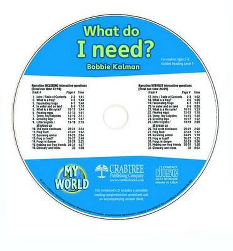 Cover image for What Do I Need? - CD Only