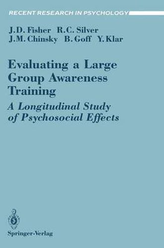 Cover image for Evaluating a Large Group Awareness Training: A Longitudinal Study of Psychosocial Effects