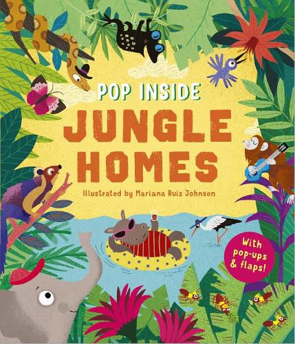 Cover image for Pop Inside: Jungle Homes