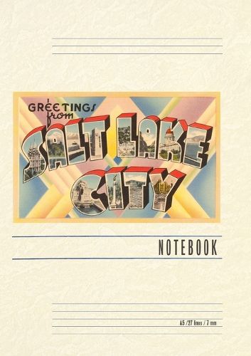 Cover image for Vintage Lined Notebook Greetings from Salt Lake City, Utah