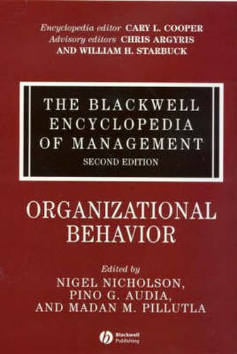 The Blackwell Encyclopedia of Management -        Organizational Behavior V11 2E