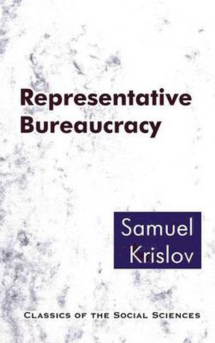 Cover image for Representative Bureaucracy
