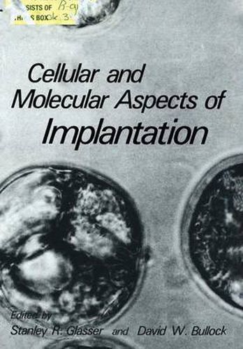 Cover image for Cellular and Molecular Aspects of Implantation