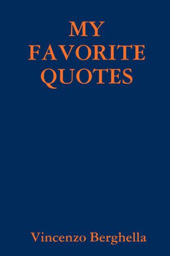 Cover image for My Favorite Quotes