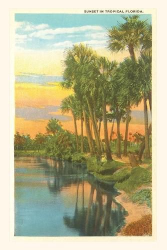 Cover image for Vintage Journal Sunset, Palm Trees, Florida