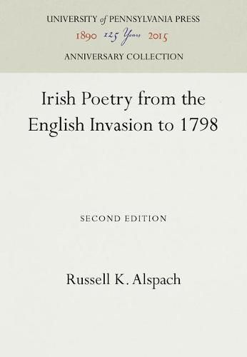 Cover image for Irish Poetry from the English Invasion to 1798