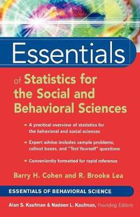 Cover image for Essentials of Statistics for the Social and Behavioral Sciences