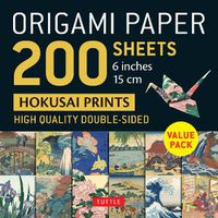 Cover image for Origami Paper 200 Sheets Hokusai Prints 6 (15 CM): Tuttle Origami Paper: High Quality Double-Sided Origami Sheets Printed with 12 Different Designs (Instructions for 5 Projects Included)