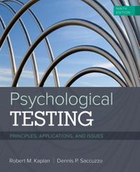 Cover image for Psychological Testing: Principles, Applications, and Issues