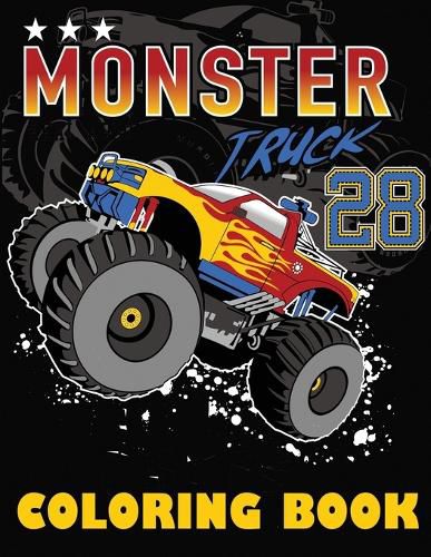 Cover image for Monster Truck Coloring Book: Big Coloring Book for Boys and Girls