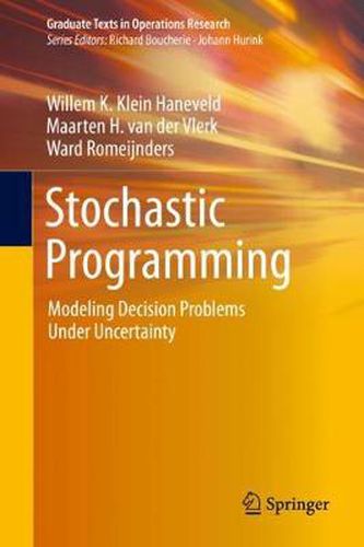 Cover image for Stochastic Programming: Modeling Decision Problems Under Uncertainty