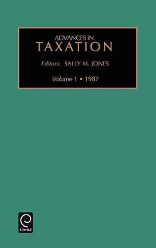 Cover image for Advances in Taxation