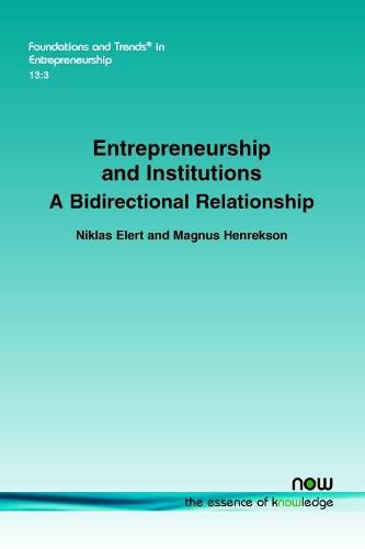 Cover image for Entrepreneurship and Institutions: A Bidirectional Relationship