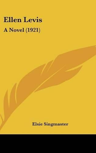 Cover image for Ellen Levis: A Novel (1921)