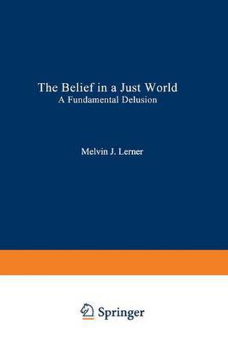 Cover image for The Belief in a Just World: A Fundamental Delusion