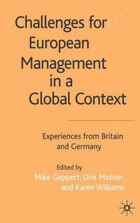 Cover image for Challenges for European Management in a Global Context: Experiences From Britain and Germany