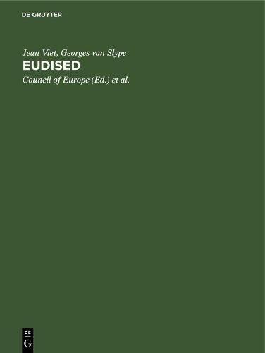 Cover image for Eudised: Multilingual Thesaurus for Information Processing in the field of education. English Version