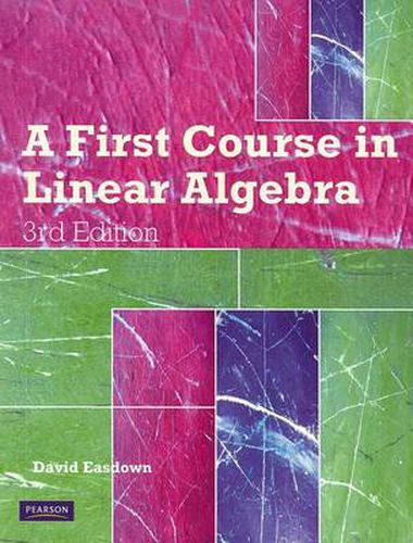 Cover image for First Course in Linear Algebra with DVD, A, Pearson Original Edition